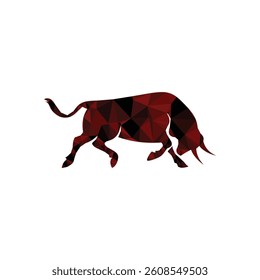 vector illustration of a bull