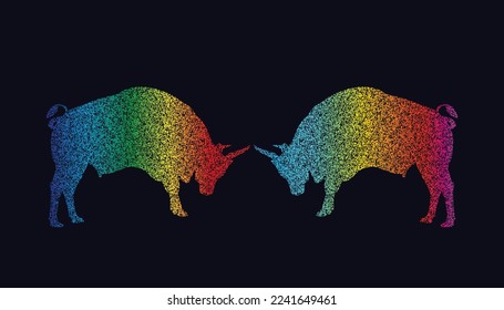 Vector illustration of bull design.logo,symbol,logo design