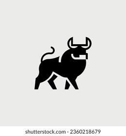 Vector illustration of bull logo