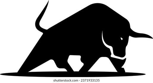 Vector illustration of a bull on a transparent background