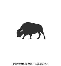 Vector illustration of bull silhouette