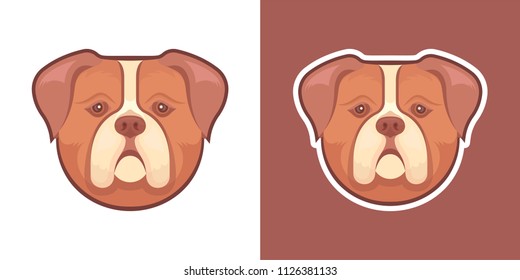 Vector illustration of Bulldog.