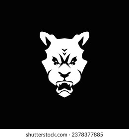 Vector illustration of Bulldog wild animal head mascot logo. Dog logo.