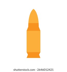 Vector illustration of a Bullet in flat style isolated in white background