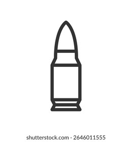 Ilustração vetorial de um Marcador no estilo de linha isolado no plano de fundo branco