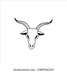 vector illustration of bull's head