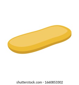 Vector illustration of bun and sesame logo. Graphic of bun and bread vector icon for Stock.
