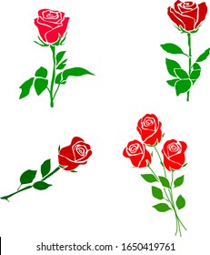 Vector Illustration Bundles of Roses
