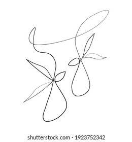 Vector Illustration of Bunny Line Art Drawing for Easter Day Celebration. Good for Cover, Poster, T-Shirt, Graphic Design Print, and others.