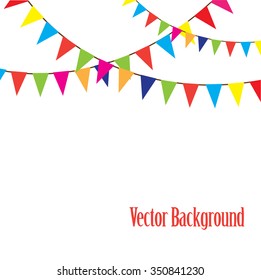 vector illustration of a bunting background