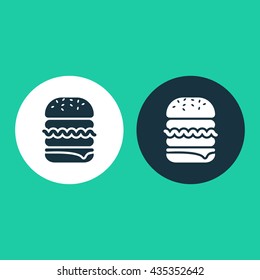 Vector illustration of burger icon