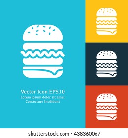 Vector illustration of burger icon