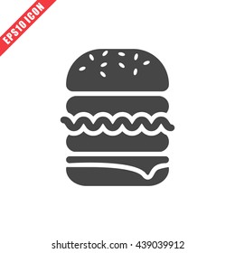 Vector illustration of burger icon