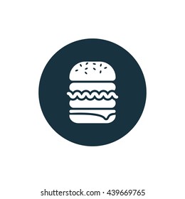Vector illustration of burger icon