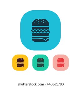Vector illustration of burger icon