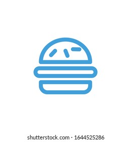 Vector illustration, burger icon. Line design template