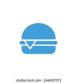 Vector illustration, burger icon template.