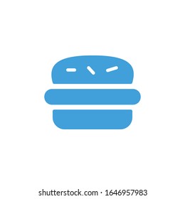 Vector illustration, burger icon template.