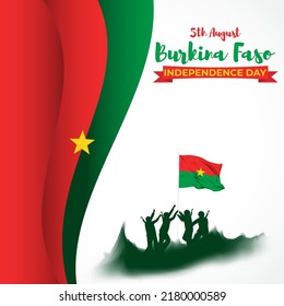 Vector illustration for Burkina Faso Independence Day