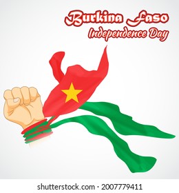 vector illustration for Burkina-Faso independence day.