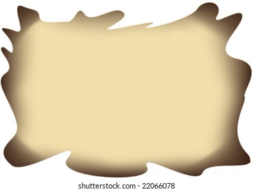 Vector illustration - burn paper background