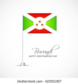 Vector illustration of Burundi independence day.