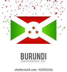 Vector illustration of Burundi independence day.