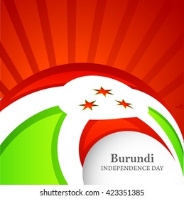 Vector illustration of Burundi independence day.