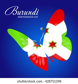 Vector illustration of Burundi independence day.