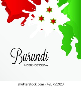 Vector illustration of Burundi independence day.