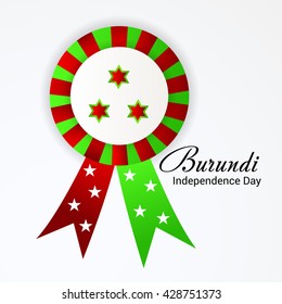 Vector illustration of Burundi independence day.