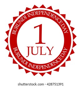 Vector illustration of Burundi independence day.