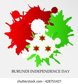 Vector illustration of Burundi independence day.