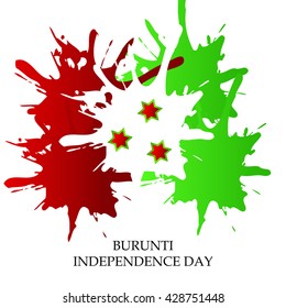 Vector illustration of Burundi independence day.