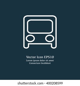 Vector illustration of bus icon