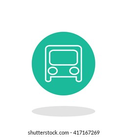 Vector illustration of bus icon