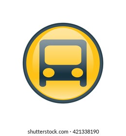 Vector illustration of bus icon