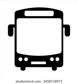 vector illustration bus icon, public transportation, eps 10