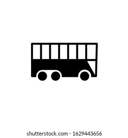 Vector illustration, bus icon template.  