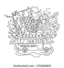 Download Back School Coloring Book Images Stock Photos Vectors Shutterstock