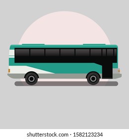 Vector illustration of bus transportation design