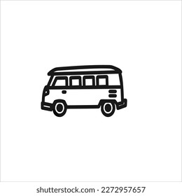 Vector illustration of a bus, white background, single bus, couple bus, opposite bus.