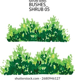 Arbusto o arbusto de Ilustración vectorial 5