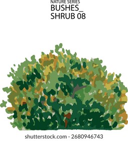 Ilustración vectorial de arbustos o arbustos 8