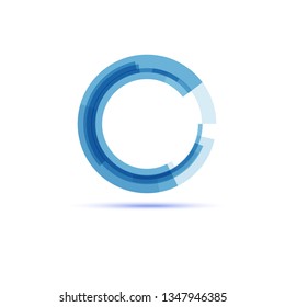 Vector illustration. Business Abstract Circle icon