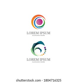  Vector illustration Business Abstract Circle icon Corporate Media Technologyz