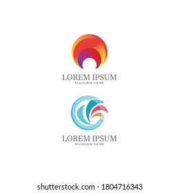  Vector illustration Business Abstract Circle icon Corporate Media Technologyz