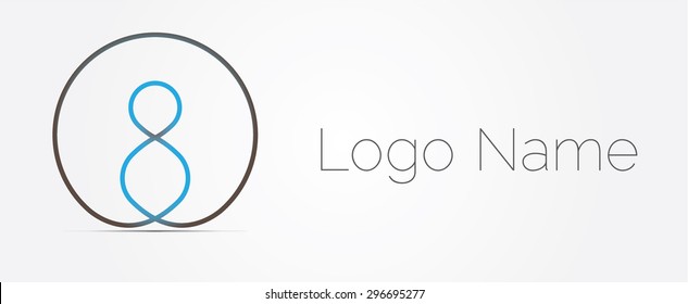 Vector illustration of business abstract circle icon. Corporate, media and technology styles vector logo design template. - Shutterstock ID 296695277