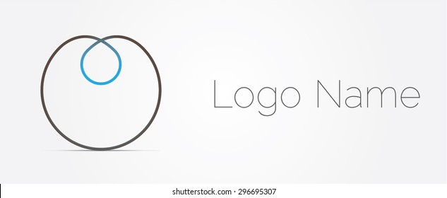 Vector illustration of business abstract circle icon. Corporate, media and technology styles vector logo design template. - Shutterstock ID 296695307