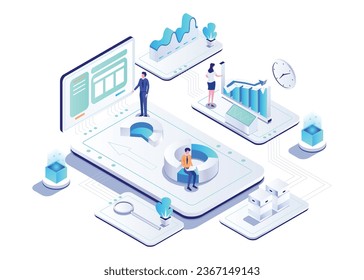 Vector illustration business analysis concept flat style